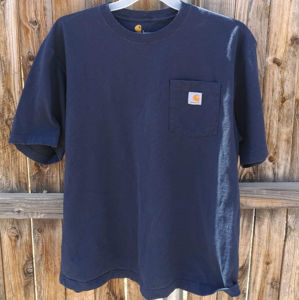 Carhartt Pocket T shirt Dark Blue L